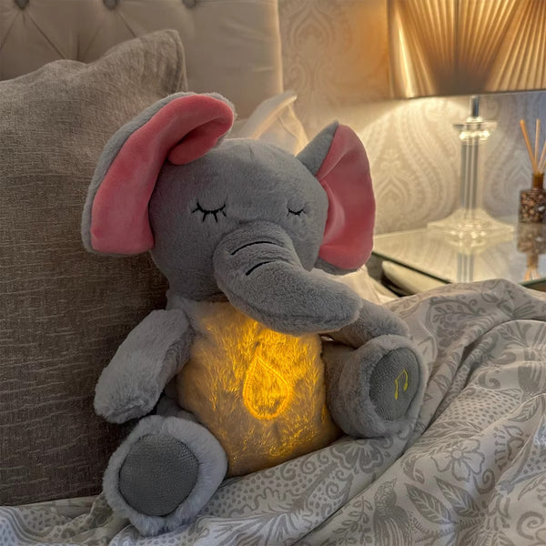 Elefante de Peluche para Relajación y Respiración Guiada